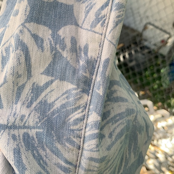 Mumu Blue Berkeley Bells Palm Leaf Print Pants - Picture 14 of 16